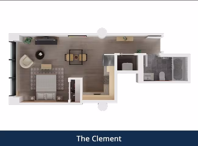 0x1 - 402 floor plan